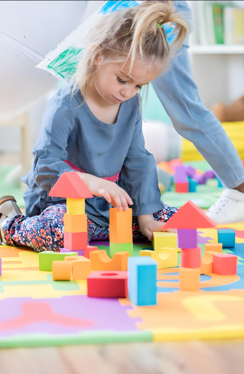 What do stacking blocks exercise for children