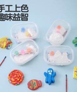 DIY White Gypsum Doll Painting Kit Creative Graffiti Set for Kids