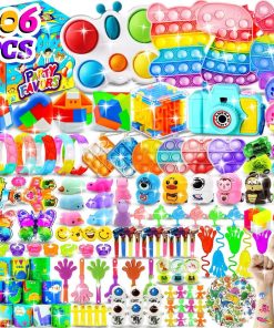 206 Pcs Party Favors for Kids Stocking Stuffers Treasure Box Birthday Party Goodie Bag Stuffers Carnival Prizes