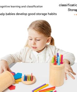 Wooden Montessori Baby Toddler Toys Learning Fine Motor Skills Juguetes Educational Color Sorting Sensory