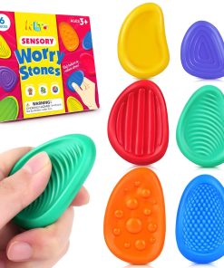 Fidget Toys Sensory Stone for Kids:  Soft Worry Stone for Autism Kids Calming