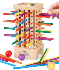 Montessori Game Wooden Board Games Builds Fine Motor Skills & Counting